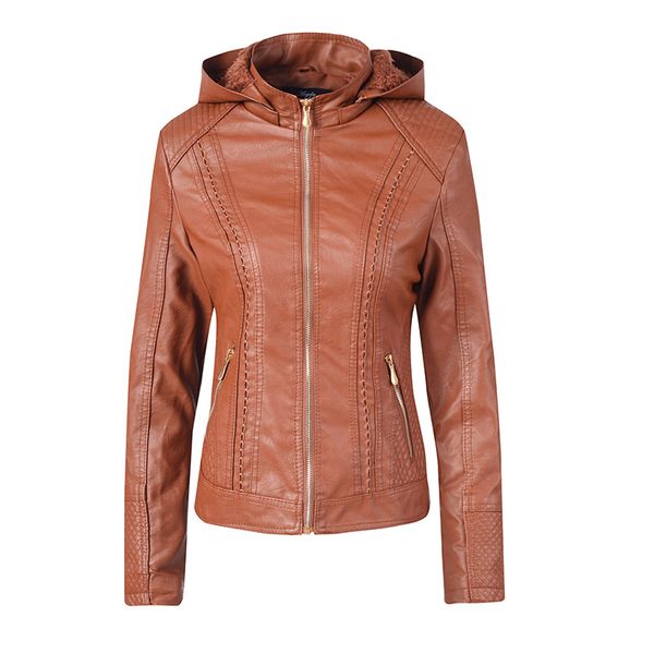winter coat women faux leather jackets warm windbreaker long sleeve hooded casual solid fashion female overcoat thickening, Black;brown
winter coat women faux leather jackets warm windbreaker long sleeve hooded casual solid fashion female overcoat thickening, Black;brown