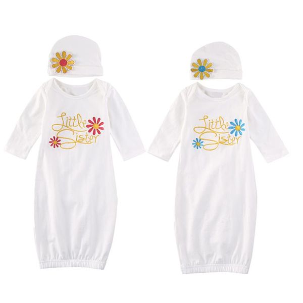 2020 newborn baby girls long sleeve nightwear nightgown hat gown newborn baby girl flower sleeping gown swaddle home outfits
2020 newborn baby girls long sleeve nightwear nightgown hat gown newborn baby girl flower sleeping gown swaddle home outfits