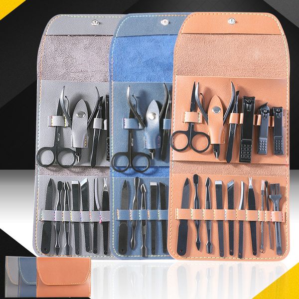 nail art kits 16pcs manicure pedicure set finger toe clippers scissors grooming tool with leather case kit for women men
nail art kits 16pcs manicure pedicure set finger toe clippers scissors grooming tool with leather case kit for women men