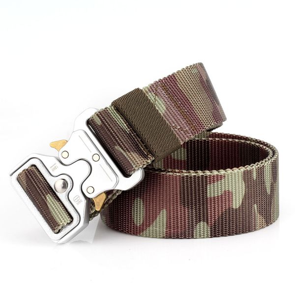 tactical nylon belts waist belt with metal buckle adjustable heavy duty training waist belt outdoor hunting camouflage, Black;brown
tactical nylon belts waist belt with metal buckle adjustable heavy duty training waist belt outdoor hunting camouflage, Black;brown