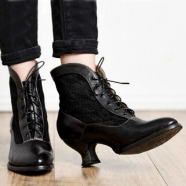 women ankle boots lace short black boots fashion pointed lace-up spring autumn women ladies shoes large size 35-43
women ankle boots lace short black boots fashion pointed lace-up spring autumn women ladies shoes large size 35-43