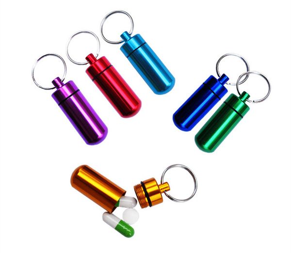 aluminum alloy pill bottles portable keychain pill holder container waterproof pill cases boxes for outdoor travel camping
aluminum alloy pill bottles portable keychain pill holder container waterproof pill cases boxes for outdoor travel camping