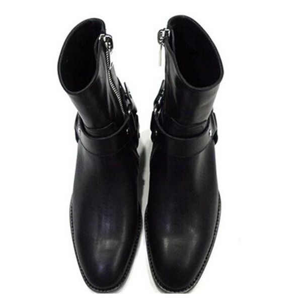 wyatt biker chains ankle boots mens shoes pointed toe buckle men boots brown leather men dress shoes botas militares shoes men wr0, Black
wyatt biker chains ankle boots mens shoes pointed toe buckle men boots brown leather men dress shoes botas militares shoes men wr0, Black