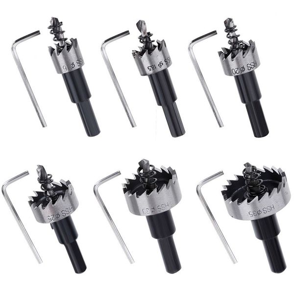6 pcs 16-35mm hss high speed steel hole saw tooth cutter drill bit set stainless metal alloy tool kits for aluminum steel wood w
6 pcs 16-35mm hss high speed steel hole saw tooth cutter drill bit set stainless metal alloy tool kits for aluminum steel wood w