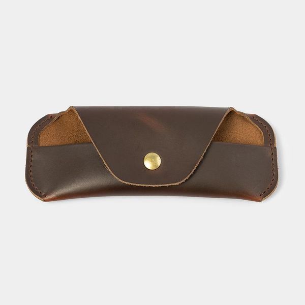 brown spectacles case leather sunglasses box vintage steampunk eyewear storage protect, Silver 
brown spectacles case leather sunglasses box vintage steampunk eyewear storage protect, Silver