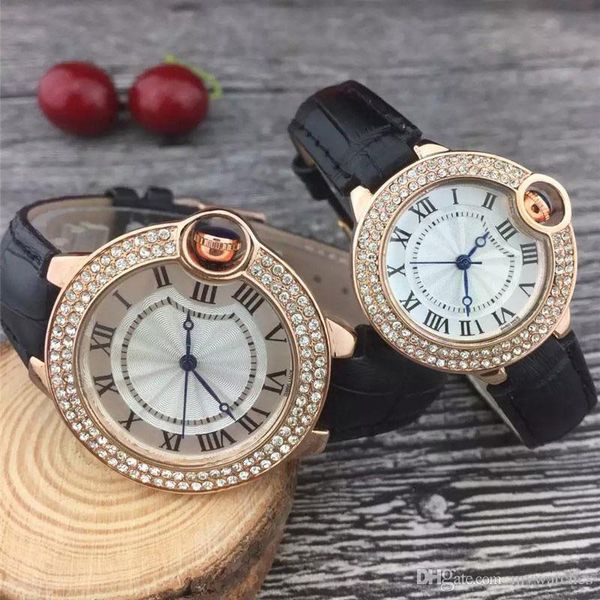 couple women men watches diamond bezel leather strap quartz classic wrist watch for men's lady valentine gift relogios, Slivery;brown
couple women men watches diamond bezel leather strap quartz classic wrist watch for men's lady valentine gift relogios, Slivery;brown