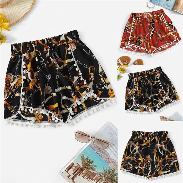 2019 new womens chain printing mid waist loose shorts elastic waist ringer shorts pants female stretch pantaloncini donn, White;black
2019 new womens chain printing mid waist loose shorts elastic waist ringer shorts pants female stretch pantaloncini donn, White;black