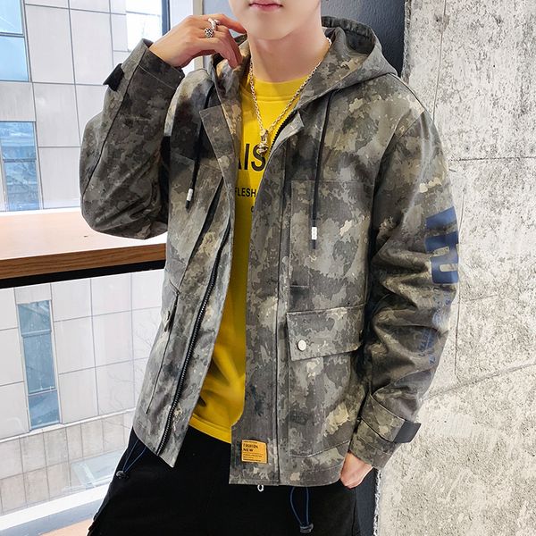 men's jackets mens windbreaker spring autumn cargo jakcets zipper hooded cardigan camouflage casual fashion outerwear clothing m-3xl, Black;brown
men's jackets mens windbreaker spring autumn cargo jakcets zipper hooded cardigan camouflage casual fashion outerwear clothing m-3xl, Black;brown