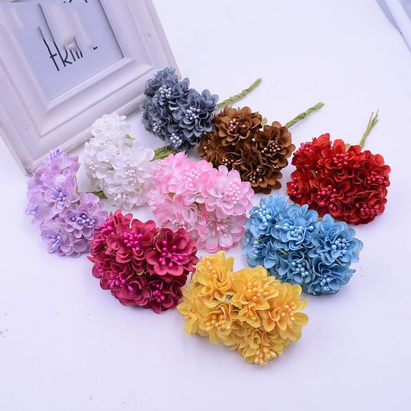 new design 120pcs/lot mini silk artificial rose bouquet wedding decoration paper flower for diy scrapbooking flower ball flores
new design 120pcs/lot mini silk artificial rose bouquet wedding decoration paper flower for diy scrapbooking flower ball flores