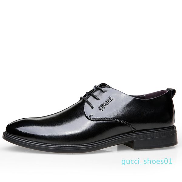 fashion comfortable business men dress shoes male for men shoes autumn popular lace up footwear quality g01, Black 
fashion comfortable business men dress shoes male for men shoes autumn popular lace up footwear quality g01, Black