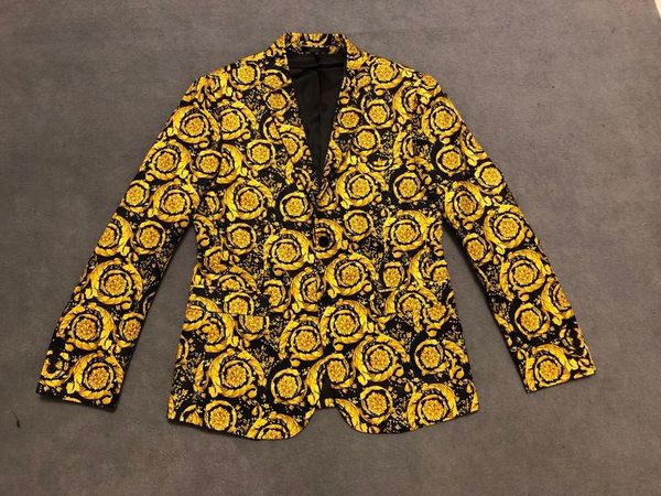 2019 Высокое качество Мужские дизайнерские костюмы Blazer Medusa Flowers print Роскошная толст
2019 Высокое качество Мужские дизайнерские костюмы Blazer Medusa Flowers print Роскошная толст