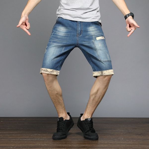 summer mens plus size 48 knee length short stretch casual loose fit denim pockets streetwear jeans bermuda shorts, Blue
summer mens plus size 48 knee length short stretch casual loose fit denim pockets streetwear jeans bermuda shorts, Blue