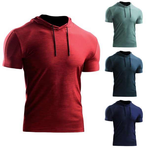 summer men sports hooded t-shirt casual short sleeve quick-drying breathable bottoming t-shirt sports perspiration, Black;red
summer men sports hooded t-shirt casual short sleeve quick-drying breathable bottoming t-shirt sports perspiration, Black;red