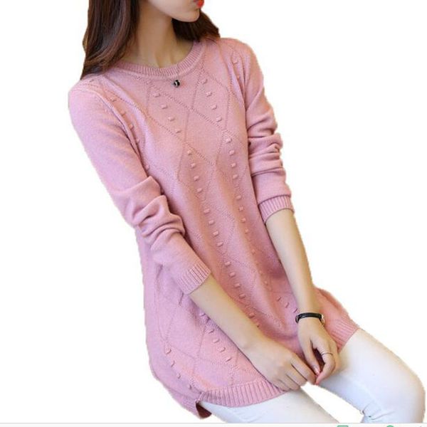 women's sweaters autumn winter women knitted pullover solid color o-neck long-sleeved fashion loose knit, White;black
women's sweaters autumn winter women knitted pullover solid color o-neck long-sleeved fashion loose knit, White;black