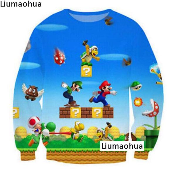 liumaohua brand cute game super mario 3d sweatshirt print autumn new fashion casual sweatshirt harajuku street, Black
liumaohua brand cute game super mario 3d sweatshirt print autumn new fashion casual sweatshirt harajuku street, Black