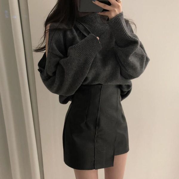 women's sweaters winter women basic pullovers cold shoulder solid casual pullover jumper fall turtleneck knitted knit female, White;black
women's sweaters winter women basic pullovers cold shoulder solid casual pullover jumper fall turtleneck knitted knit female, White;black
