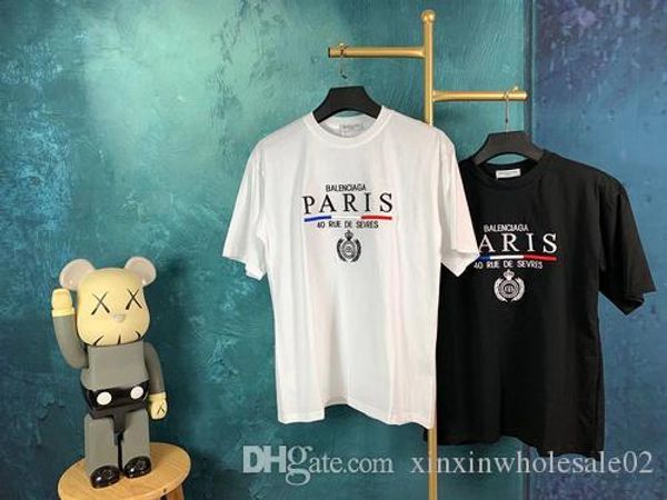 20ss french spring and summer high-end latest high-quality fashion letter printing minimalist style mixed cotton short men women tee, White;black 
20ss french spring and summer high-end latest high-quality fashion letter printing minimalist style mixed cotton short men women tee, White;black