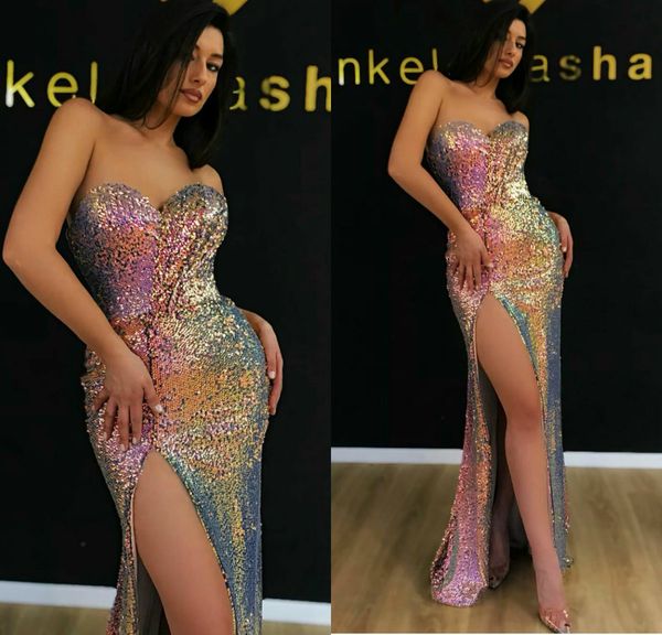 rainbow evening dresses sweetheart high side split mermaid prom dress sweep train custom made women formal gowns, Black;red
rainbow evening dresses sweetheart high side split mermaid prom dress sweep train custom made women formal gowns, Black;red