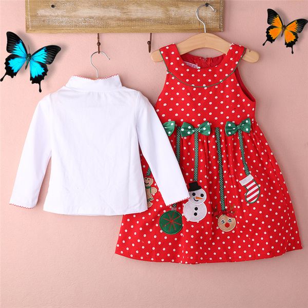 2019 girls dress christmas baby girl dress outfits 2pcs polka-dot dresses long sleeve set 2-7y, Red;yellow
2019 girls dress christmas baby girl dress outfits 2pcs polka-dot dresses long sleeve set 2-7y, Red;yellow