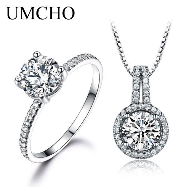 umcho solid 925 sterling silver jewelry zircon ring pendants necklaces for women wedding jewelry set engagement wedding gift, Black
umcho solid 925 sterling silver jewelry zircon ring pendants necklaces for women wedding jewelry set engagement wedding gift, Black
