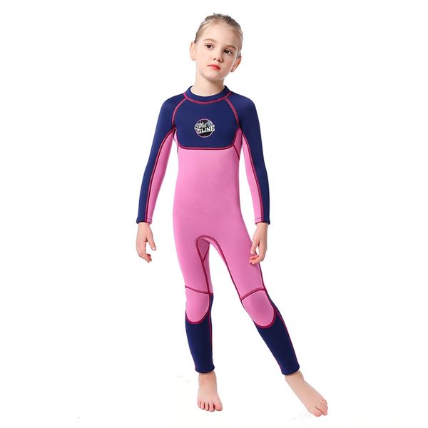 girl 3mm sunscreen thermal swimsuit long sleeve one-piece elastic suit for swimming diving snorkeling surfing, White
girl 3mm sunscreen thermal swimsuit long sleeve one-piece elastic suit for swimming diving snorkeling surfing, White