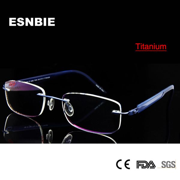 esnbie titanium eyeglasses rimless glasses for men optical eyeglass frames blue color prescription glasses frames, Black
esnbie titanium eyeglasses rimless glasses for men optical eyeglass frames blue color prescription glasses frames, Black