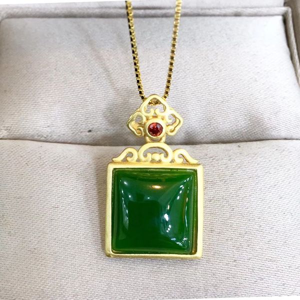 jadery gold necklace natural green jade jasper gemstones pendants necklaces 925 sterling silver chain necklace women jewelry
jadery gold necklace natural green jade jasper gemstones pendants necklaces 925 sterling silver chain necklace women jewelry