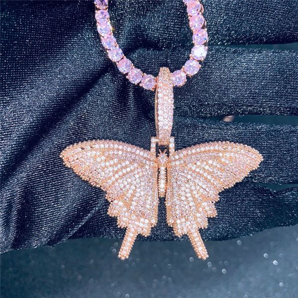 men women ale punk jewelry gold plated ice out bling cz butterfly pendant with cz tennis chain jewelry gift for friend, Silver
men women ale punk jewelry gold plated ice out bling cz butterfly pendant with cz tennis chain jewelry gift for friend, Silver
