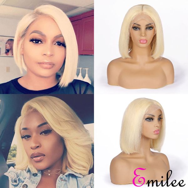 emilee #613 remy bob wig 613 blonde half lace wig indian straight short bob lace wigs for girls 12 inch, Black;brown
emilee #613 remy bob wig 613 blonde half lace wig indian straight short bob lace wigs for girls 12 inch, Black;brown