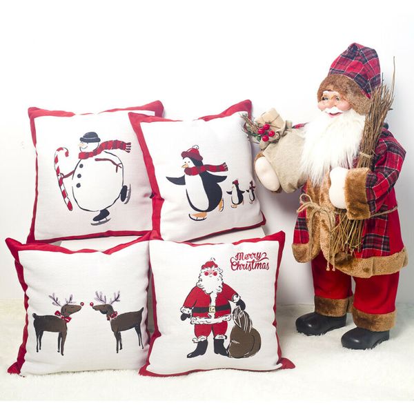 1pc christmas cushion cover santa cotton linen pillow case sofa car throw home decor xmas living room decoration party new
1pc christmas cushion cover santa cotton linen pillow case sofa car throw home decor xmas living room decoration party new