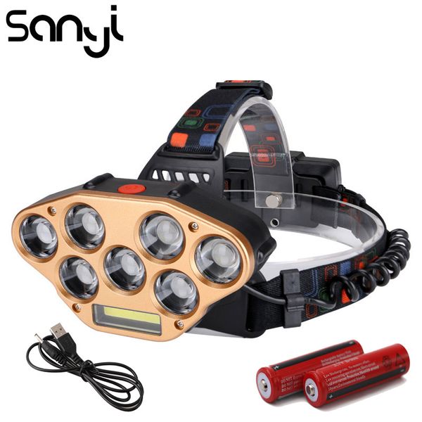 sanyi 2*18650 battery forehead head torch 5 modes headlights usb rechargeable camping headlamp hunting lamp
sanyi 2*18650 battery forehead head torch 5 modes headlights usb rechargeable camping headlamp hunting lamp