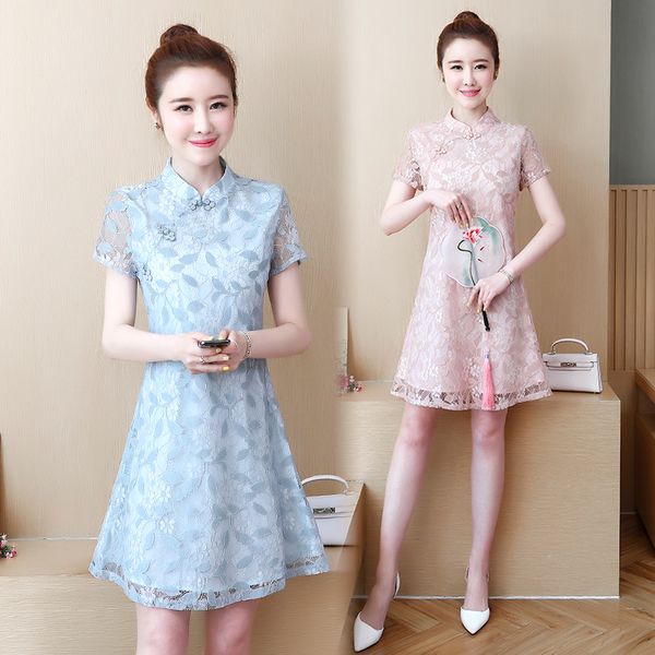 2019 girls dress lace layered chinese style princess dresses qipao traditional embroidery costumes cheongsam dress chinese, Red
2019 girls dress lace layered chinese style princess dresses qipao traditional embroidery costumes cheongsam dress chinese, Red