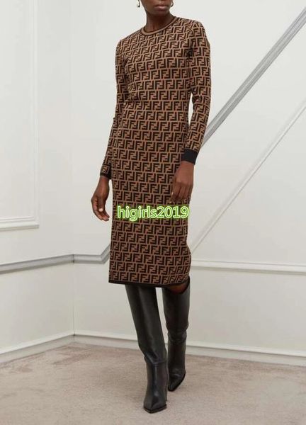 high end women girls knit shirt dress all over letter pattern crew neck long sleeve stretch bodycon skirt fashion design dresses, Black
high end women girls knit shirt dress all over letter pattern crew neck long sleeve stretch bodycon skirt fashion design dresses, Black