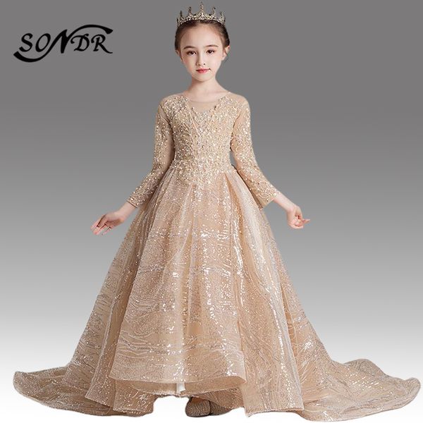 girls princess ball gowns ht094 o-neck long sleeve flower girl dresses beading sequined vestidos de noches para ninas 2020, Red;yellow
girls princess ball gowns ht094 o-neck long sleeve flower girl dresses beading sequined vestidos de noches para ninas 2020, Red;yellow