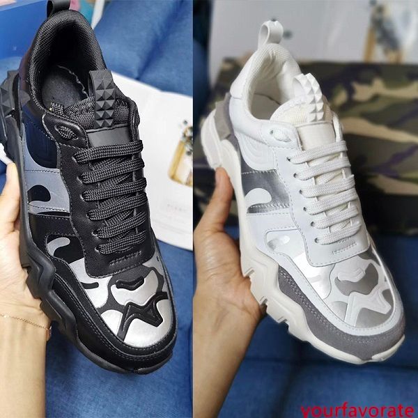men luxury rockrunner camouflage sneakers designer shoes rockstuds vintage climbers trainers patchwork design real leather us11
men luxury rockrunner camouflage sneakers designer shoes rockstuds vintage climbers trainers patchwork design real leather us11