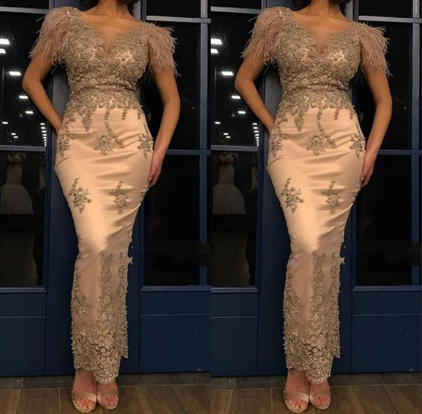 2022 fashion champagne evening dresses wear mermaid cap sleeve ankle length feather prom party formal gowns beads appliques special women ro, Black;red
2022 fashion champagne evening dresses wear mermaid cap sleeve ankle length feather prom party formal gowns beads appliques special women ro, Black;red