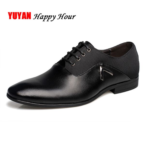 genuine leather shoes men oxfords cowhide flat man business shoes men's casual classic leather loafers a379, Black