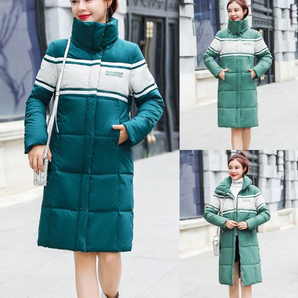women's fashion contrast color stand collar long zipper pocket jacket coat xsj917, Black
women's fashion contrast color stand collar long zipper pocket jacket coat xsj917, Black