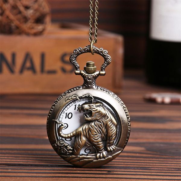 bronze pocket & fob watches chinese zodiac tiger design hollow out quartz pocket watches fob gift for men/women, Slivery;golden
bronze pocket & fob watches chinese zodiac tiger design hollow out quartz pocket watches fob gift for men/women, Slivery;golden