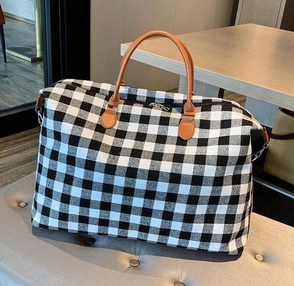 handbag red black plaid bags large capacity travel tote with pu handle sports yoga totes storage maternity bags gym bag/4
handbag red black plaid bags large capacity travel tote with pu handle sports yoga totes storage maternity bags gym bag/4