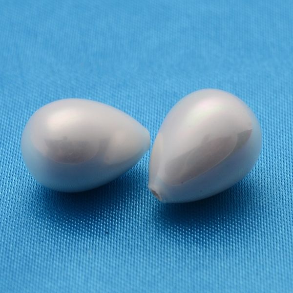 20pcs white drop shell imitation pearl bead grade a half drilled hole bead 14x10mm, hole: 1mm f60
20pcs white drop shell imitation pearl bead grade a half drilled hole bead 14x10mm, hole: 1mm f60