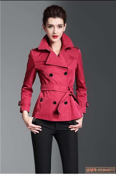 women's trench coats gabardine short windbreaker belt waterproof new english style autumn winter solid color british loose leisure qa1b, Tan;black
women's trench coats gabardine short windbreaker belt waterproof new english style autumn winter solid color british loose leisure qa1b, Tan;black