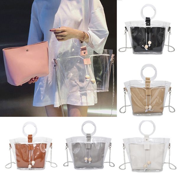 fashion women mini small shoulder bag clear transparent drawstring girls cute composite bag female handbags#35
fashion women mini small shoulder bag clear transparent drawstring girls cute composite bag female handbags#35