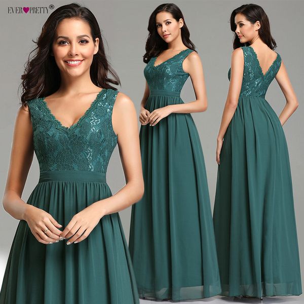 robe ever pretty v-neck a-line sleeveless chiffon lace teal evening dresses long 2019 elegant wedding guest gowns, White;black
robe ever pretty v-neck a-line sleeveless chiffon lace teal evening dresses long 2019 elegant wedding guest gowns, White;black
