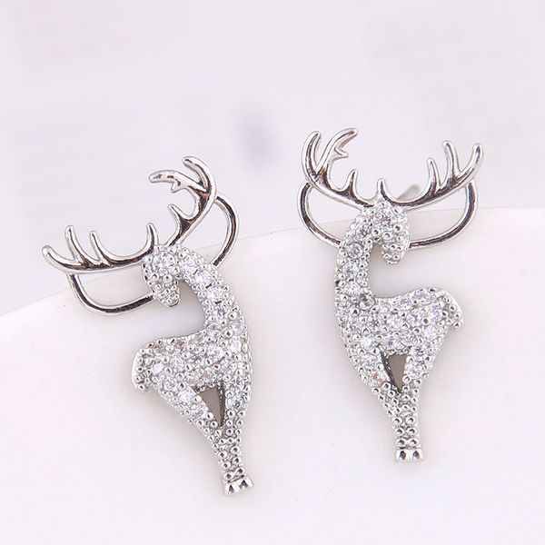 exquisite korean fashion sweet christmas deer earrings silver pin new year jewelry gift for women girl, Golden;silver
exquisite korean fashion sweet christmas deer earrings silver pin new year jewelry gift for women girl, Golden;silver