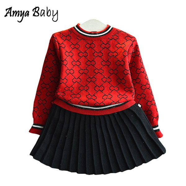 amya baby toddler girl winter outfits knitted sweater + pleated skirt 2pcs autumn clothing set christmas girls outfit sets y190522, White
amya baby toddler girl winter outfits knitted sweater + pleated skirt 2pcs autumn clothing set christmas girls outfit sets y190522, White