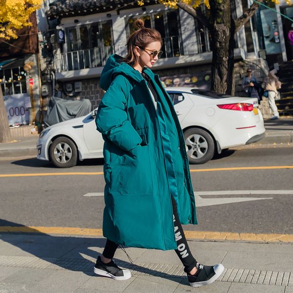 winter down cotton long jacket parka coat bf style loose casual warm thicken jacket outerwear hooded oversized coat women, Black
winter down cotton long jacket parka coat bf style loose casual warm thicken jacket outerwear hooded oversized coat women, Black
