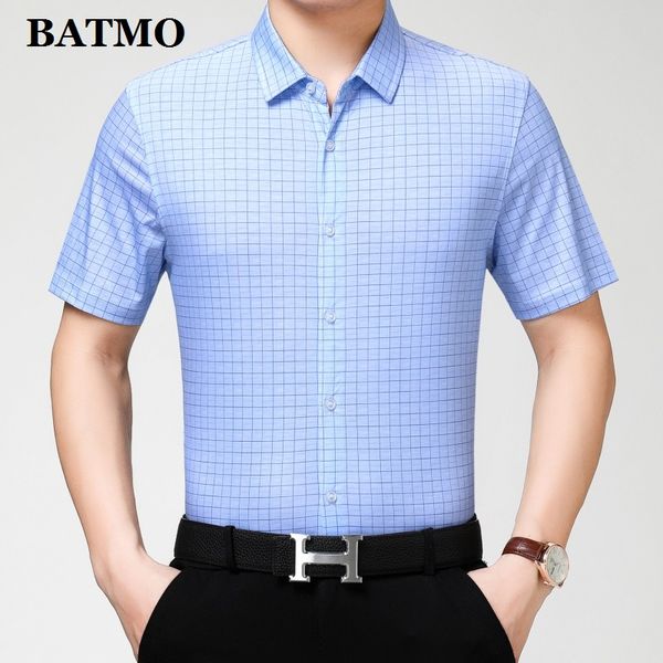 batmo 2019 new arrival summer 100% cotton smart casual shirts men,men's fashion shirts plus size g19020, White;black
batmo 2019 new arrival summer 100% cotton smart casual shirts men,men's fashion shirts plus size g19020, White;black
