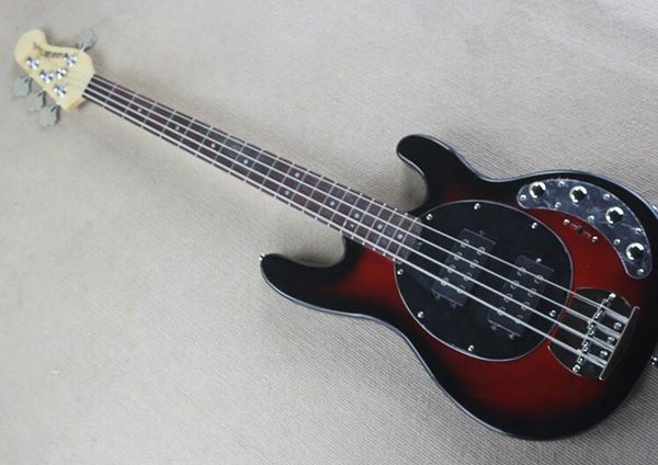 sting ray 4 электрическая бас-гитара черный круг красный корпус два пикапа активная линия, бесплатная доставка
sting ray 4 электрическая бас-гитара черный круг красный корпус два пикапа активная линия, бесплатная доставка