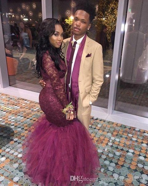 burgundy mermaid black girls evening dresses long sleeves illuiosn formal prom gowns red carpet celebrity runaway dresses
burgundy mermaid black girls evening dresses long sleeves illuiosn formal prom gowns red carpet celebrity runaway dresses